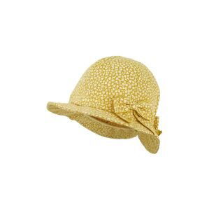 Detský klobúk Jamiks GRETHE žltá farba, bavlnený