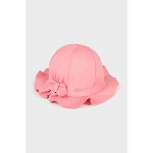 Detský bavlnený klobúk Mayoral ružová farba, bavlnený
