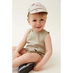 Detská čiapka Liewood Tone Baby Printed Cap béžová farba, vzorovaná