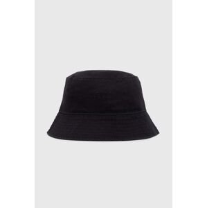Bavlnený klobúk Levi's čierna farba, bavlnený