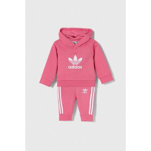 Tepláková súprava pre bábätká adidas Originals ružová farba