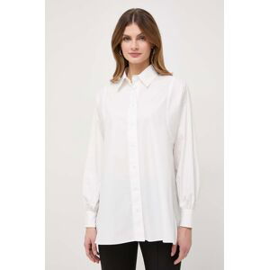 Bavlnená košeľa Weekend Max Mara dámska, biela farba, regular, s klasickým golierom