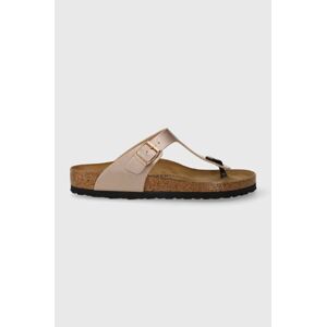 Žabky Birkenstock Gizeh dámske, ružová farba, na plochom podpätku, 1023943