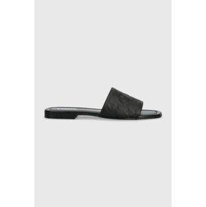 Šľapky Karl Lagerfeld BRIO dámske, čierna farba, KL85400