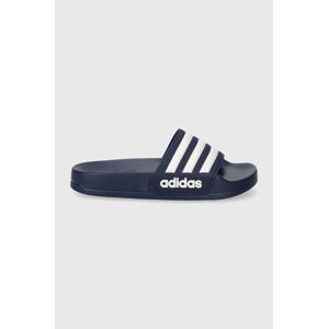 Detské šľapky adidas ADILETTE SHOWER K tmavomodrá farba