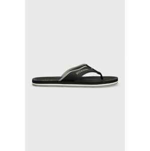 Žabky Tommy Hilfiger COMFORT BEACH SANDAL pánske, čierna farba, FM0FM05029