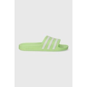 Šľapky adidas zelená farba