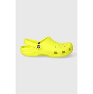 Šľapky Crocs Classic žltá farba, 10001