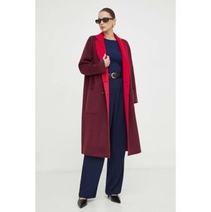Obojstranný vlnený kabát MAX&Co. ružová farba, prechodný, dvojradový