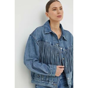 Rifľová bunda Levi's dámska, prechodná, oversize