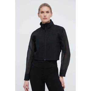 Tréningová bunda Calvin Klein Performance čierna farba, prechodná