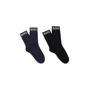 Detské ponožky BOSS 2-pak tmavomodrá farba