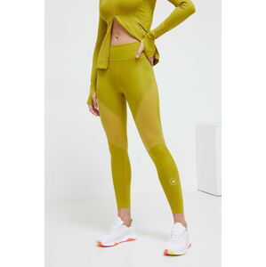 Tréningové legíny adidas by Stella McCartney TruePurpose Optime zelená farba, jednofarebné