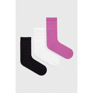 Ponožky adidas Originals 3-pak dámske, čierna farba