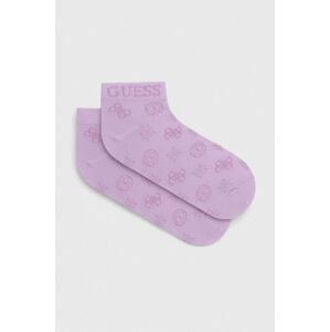 Ponožky Guess dámske, fialová farba