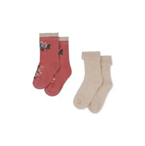 Detské ponožky Konges Sløjd 2-pak ružová farba