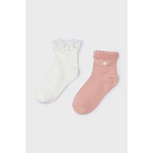 Detské ponožky Mayoral 2-pak béžová farba