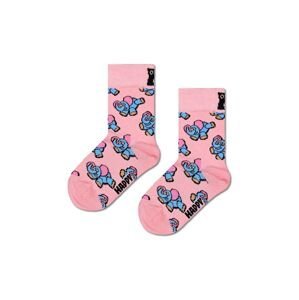 Detské ponožky Happy Socks Kids Inflatable Elephant Sock ružová farba