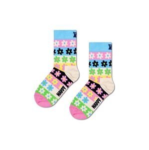 Detské ponožky Happy Socks Kids Flower Stripe Sock ružová farba