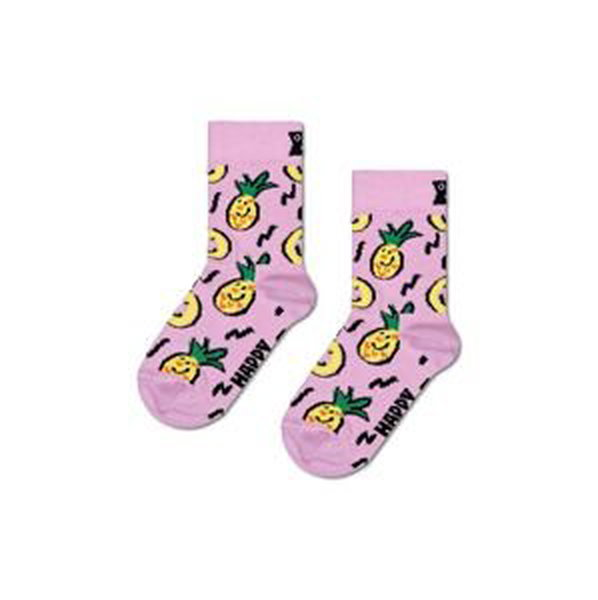 Detské ponožky Happy Socks Kids Pineapple Sock ružová farba