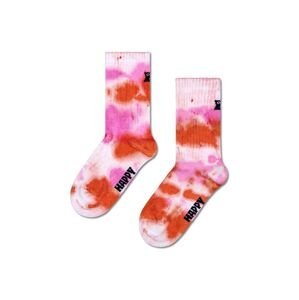 Detské ponožky Happy Socks Kids Tie-dye Sock ružová farba