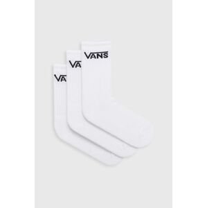 Detské ponožky Vans CLASSIC VANS CREW SOCK 3-pak biela farba
