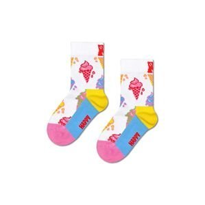 Detské ponožky Happy Socks Kids Ice Cream Sock biela farba