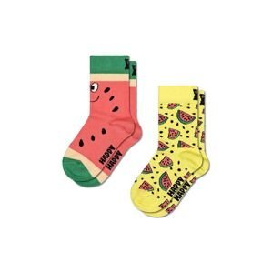 Detské ponožky Happy Socks Kids Melon Socks 2-pak žltá farba