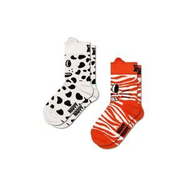 Detské ponožky Happy Socks Kids Cat & Dog Socks 2-pak biela farba