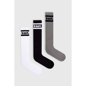Ponožky kust. 3-pak pánske, čierna farba