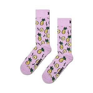 Ponožky Happy Socks Pineapple Sock fialová farba