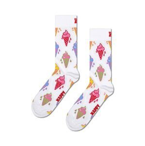 Ponožky Happy Socks Ice Cream Sock biela farba
