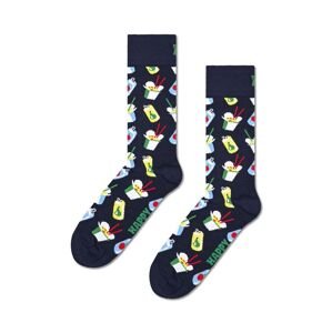 Ponožky Happy Socks Take Away Sock tmavomodrá farba