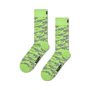 Ponožky Happy Socks Crocodile zelená farba