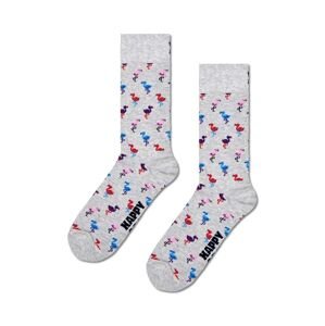 Ponožky Happy Socks Flamingo Sock šedá farba