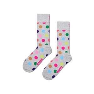 Ponožky Happy Socks Big Dot Sock šedá farba