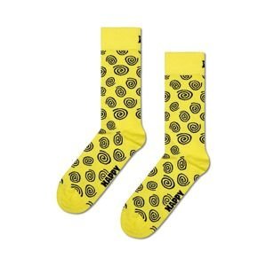 Ponožky Happy Socks Swirl Sock žltá farba