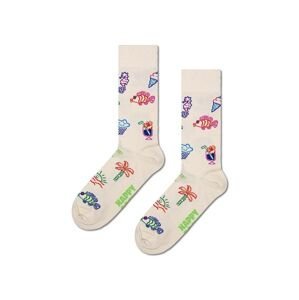 Ponožky Happy Socks Summer Lo-Fi béžová farba