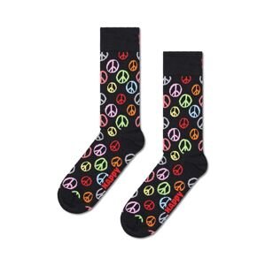 Ponožky Happy Socks Peace čierna farba