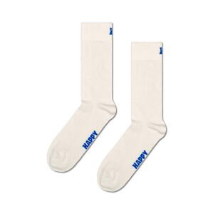 Ponožky Happy Socks Solid biela farba