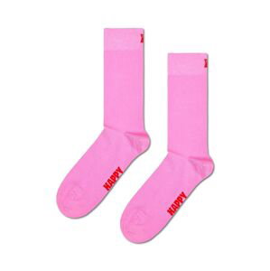 Ponožky Happy Socks Solid Sock ružová farba