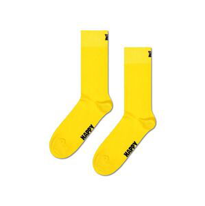 Ponožky Happy Socks Solid žltá farba