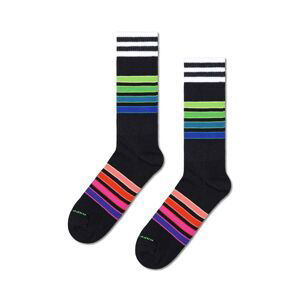 Ponožky Happy Socks Street Stripe Sneaker čierna farba