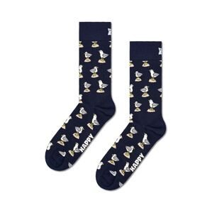 Ponožky Happy Socks Seagull Sock tmavomodrá farba