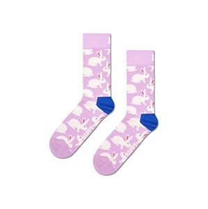 Ponožky Happy Socks Bunny Sock fialová farba