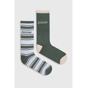 Ponožky Dickies GLADE SPRING SOCKS 2-pak zelená farba, DK0A4YPT
