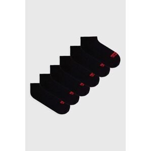Ponožky Levi's 6-pak čierna farba
