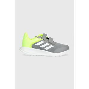 Detské tenisky adidas Tensaur Run 2.0 CF K šedá farba