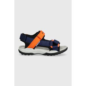 Detské sandále Geox BOREALIS oranžová farba