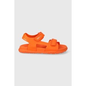 Detské sandále Geox SANDAL FUSBETTO oranžová farba